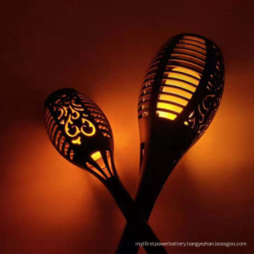 Outdoor courtyard solar flame light